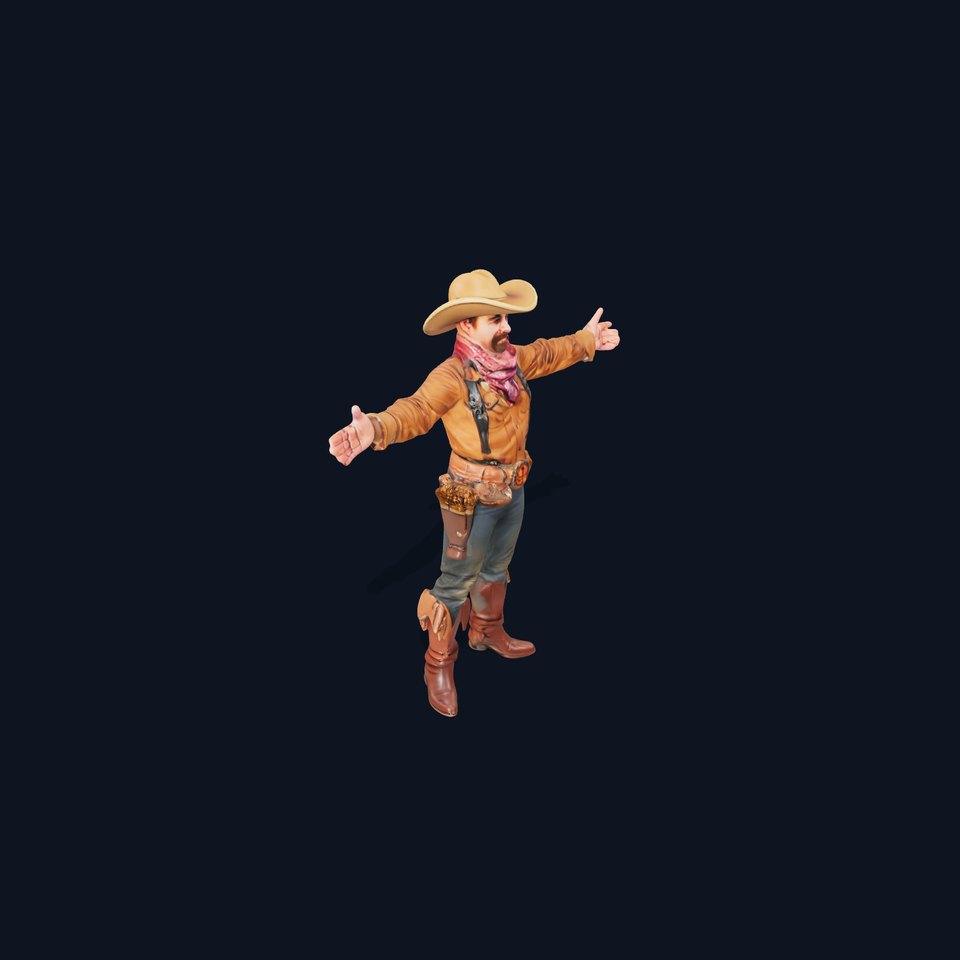 Western Cowboy Outfit model pack